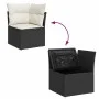 Set de sofás de jardín y cojines 8 piezas ratán sintético negro de , Conjuntos de jardín - Ref: Foro24-3325632, Precio: 490,3...