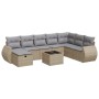 Set de sofás de jardín con cojines 9 pzas ratán sintético beige von , Gartensets - Ref: Foro24-3325645, Preis: 574,83 €, Raba...