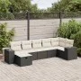 Set de sofás de jardín 7 pzas con cojines ratán sintético negro von , Gartensets - Ref: Foro24-3325702, Preis: 437,68 €, Raba...