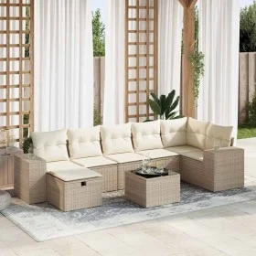 Set de sofás de jardín y cojines 8 piezas ratán sintético beige von , Gartensets - Ref: Foro24-3325714, Preis: 578,36 €, Raba...