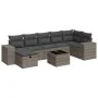 Set de sofás de jardín y cojines 8 piezas ratán sintético gris by , Garden sets - Ref: Foro24-3325716, Price: 501,28 €, Disco...