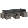 Set de sofás de jardín y cojines 8 piezas ratán sintético gris von , Gartensets - Ref: Foro24-3325716, Preis: 508,77 €, Rabat...