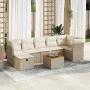 Set de sofás de jardín y cojines 8 piezas ratán sintético beige by , Garden sets - Ref: Foro24-3325768, Price: 516,08 €, Disc...
