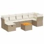 Set de sofás de jardín y cojines 8 piezas ratán sintético beige by , Garden sets - Ref: Foro24-3325768, Price: 516,08 €, Disc...