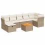 Set de sofás de jardín y cojines 8 piezas ratán sintético beige von , Gartensets - Ref: Foro24-3325768, Preis: 507,79 €, Raba...