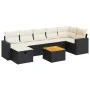 Set de sofás de jardín y cojines 8 piezas ratán sintético negro von , Gartensets - Ref: Foro24-3325794, Preis: 451,43 €, Raba...