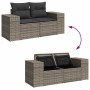 Set sofás jardín y cojines 5 pzas ratán sintético acacia gris by , Garden sets - Ref: Foro24-3328096, Price: 556,03 €, Discou...