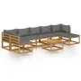 Muebles de jardín 8 pzas cojines madera maciza de acacia de vidaXL, Conjuntos de jardín - Ref: Foro24-3057630, Precio: 974,92...