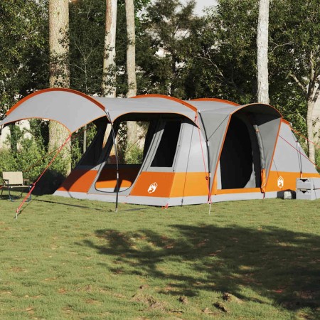 Tienda de campaña con túnel 5 personas impermeable gris naranja by , tents - Ref: Foro24-4009427, Price: 215,11 €, Discount: %