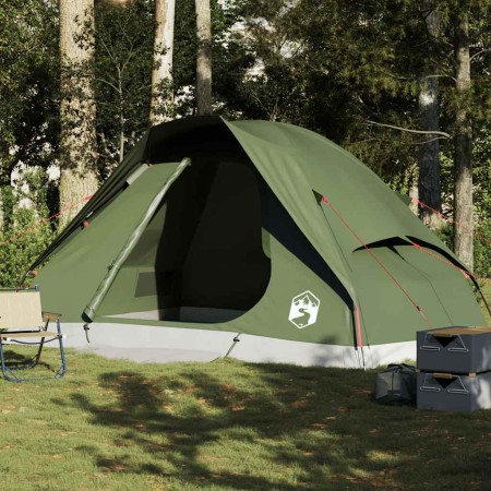 Tienda campaña familiar iglú 6 personas impermeable verde oliva by , tents - Ref: Foro24-4009645, Price: 115,36 €, Discount: %