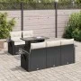 Set de sofás de jardín 6 piezas y cojines ratán sintético negro by , Garden sets - Ref: Foro24-3326407, Price: 463,45 €, Disc...