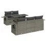 Set de muebles de jardín 6 pzas y cojines ratán sintético gris von , Gartensets - Ref: Foro24-3326411, Preis: 475,51 €, Rabat...
