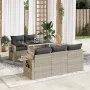 Set de sofás de jardín 6 pzas y cojines ratán sintético gris by , Garden sets - Ref: Foro24-3326413, Price: 499,52 €, Discoun...