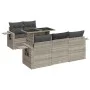 Set de sofás de jardín 6 pzas y cojines ratán sintético gris by , Garden sets - Ref: Foro24-3326413, Price: 499,52 €, Discoun...
