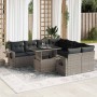 Set de sofás de jardín con cojines 9 pzas ratán sintético gris von , Gartensets - Ref: Foro24-3326451, Preis: 617,45 €, Rabat...