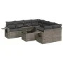 Set de sofás de jardín con cojines 9 pzas ratán sintético gris by , Garden sets - Ref: Foro24-3326451, Price: 607,50 €, Disco...