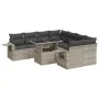 Set muebles jardín 9 pzas y cojines ratán sintético gris claro by , Garden sets - Ref: Foro24-3326453, Price: 678,17 €, Disco...