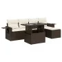 Set sofás de jardín 6 piezas y cojines ratán sintético marrón by , Garden sets - Ref: Foro24-3326464, Price: 425,93 €, Discou...