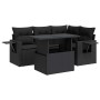 Set de muebles de jardín 5 pzas y cojines ratán sintético negro von , Gartensets - Ref: Foro24-3326466, Preis: 419,01 €, Raba...