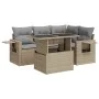 Juego de sofás jardín con cojines 5 pzas ratán sintético beige de , Conjuntos de jardín - Ref: Foro24-3326470, Precio: 412,21...