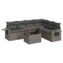 Set de sofás de jardín 7 pzas con cojines ratán sintético gris by , Garden sets - Ref: Foro24-3326491, Price: 490,29 €, Disco...