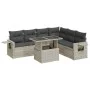 Set de sofás de jardín 7 pzas con cojines ratán PE gris claro by , Garden sets - Ref: Foro24-3326493, Price: 528,41 €, Discou...