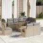 Set de sofás de jardín con cojines 9 pzas ratán sintético beige von , Gartensets - Ref: Foro24-3326500, Preis: 691,79 €, Raba...