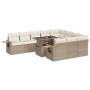 Set de sofás de jardín 11pzas con cojines ratán sintético beige von , Gartensets - Ref: Foro24-3326549, Preis: 811,06 €, Raba...