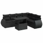 Set de sofás de jardín 7 pzas con cojines ratán sintético negro von , Gartensets - Ref: Foro24-3326646, Preis: 504,11 €, Raba...