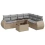 Set sofás de jardín 7 piezas y cojines ratán sintético beige by , Garden sets - Ref: Foro24-3326650, Price: 521,66 €, Discoun...