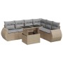 Set sofás de jardín 7 piezas y cojines ratán sintético beige von , Gartensets - Ref: Foro24-3326650, Preis: 529,34 €, Rabatt: %