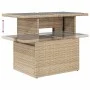 Set de sofás de jardín con cojines 9 pzas ratán sintético beige by , Garden sets - Ref: Foro24-3326659, Price: 822,63 €, Disc...