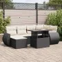 Set de sofás de jardín 7 pzas con cojines ratán sintético negro von , Gartensets - Ref: Foro24-3326667, Preis: 493,34 €, Raba...
