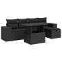 Set de sofás de jardín 6 piezas y cojines ratán sintético negro von , Gartensets - Ref: Foro24-3327925, Preis: 441,20 €, Raba...