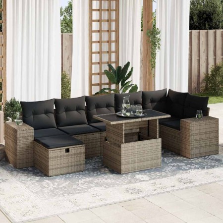 Juego de sofás jardín con cojines 5 pzas ratán sintético gris von , Gartensets - Ref: Foro24-3327950, Preis: 559,53 €, Rabatt: %