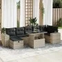 Set de sofás jardín y cojines 5 pzas ratán sintético gris claro by , Garden sets - Ref: Foro24-3327952, Price: 632,52 €, Disc...