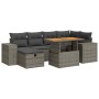 Set sofás jardín y cojines 8 pzas ratán sintético acacia gris von , Gartensets - Ref: Foro24-3328089, Preis: 514,46 €, Rabatt: %
