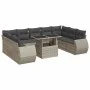 Set sofás jardín 10 pzas con cojines ratán sintético gris claro by , Garden sets - Ref: Foro24-3326703, Price: 803,11 €, Disc...