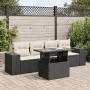 Set de muebles de jardín 5 pzas y cojines ratán sintético negro de , Conjuntos de jardín - Ref: Foro24-3326717, Precio: 369,2...