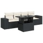 Set de muebles de jardín 5 pzas y cojines ratán sintético negro von , Gartensets - Ref: Foro24-3326717, Preis: 361,17 €, Raba...