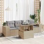 Juego de sofás jardín con cojines 5 pzas ratán sintético beige by , Garden sets - Ref: Foro24-3326720, Price: 396,01 €, Disco...