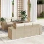Juego de sofás jardín con cojines 6 pzas ratán sintético beige by , Garden sets - Ref: Foro24-3326729, Price: 592,60 €, Disco...