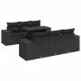 Set de sofás de jardín 7 pzas con cojines ratán sintético negro de , Conjuntos de jardín - Ref: Foro24-3326736, Precio: 579,9...