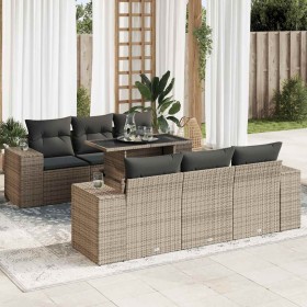 Set de sofás de jardín 7 pzas con cojines ratán sintético gris von , Gartensets - Ref: Foro24-3326741, Preis: 534,92 €, Rabat...
