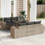 Set de sofás de jardín 7 pzas con cojines ratán sintético gris by , Garden sets - Ref: Foro24-3326741, Price: 534,92 €, Disco...