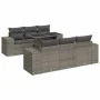 Set de sofás de jardín 7 pzas con cojines ratán sintético gris by , Garden sets - Ref: Foro24-3326741, Price: 536,44 €, Disco...
