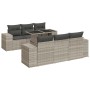 Set de sofás de jardín 7 pzas con cojines ratán PE gris claro von , Gartensets - Ref: Foro24-3326743, Preis: 561,96 €, Rabatt: %