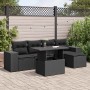 Set de sofás de jardín 6 piezas y cojines ratán sintético negro von , Gartensets - Ref: Foro24-3326776, Preis: 440,72 €, Raba...