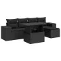 Set de sofás de jardín 6 piezas y cojines ratán sintético negro von , Gartensets - Ref: Foro24-3326776, Preis: 449,83 €, Raba...