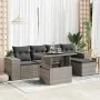 Set de muebles de jardín 6 pzas y cojines ratán sintético gris by , Garden sets - Ref: Foro24-3326781, Price: 415,97 €, Disco...